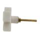 White Cross Marble Stone Cabinet Knobs